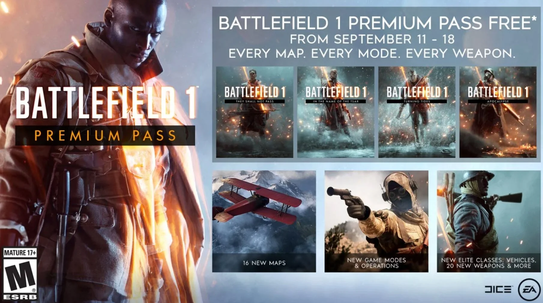 battlefield 1 revolution - premium pass  PC EA app 👑♘