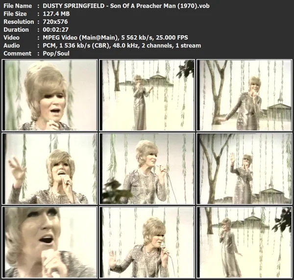DUSTY SPRINGFIELD - Son Of A Preacher Man