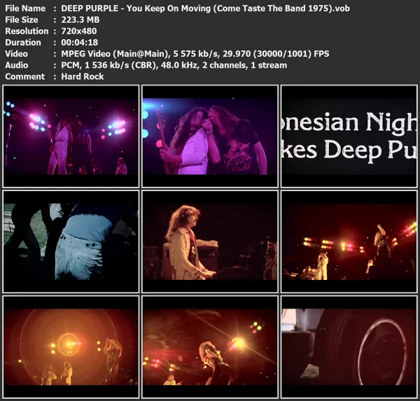 DEEP PURPLE - You Keep On Moving