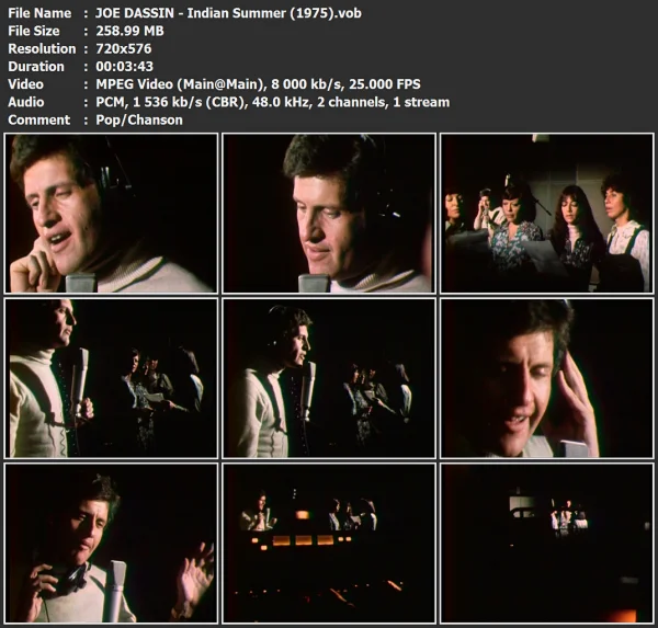 JOE DASSIN - Indian Summer