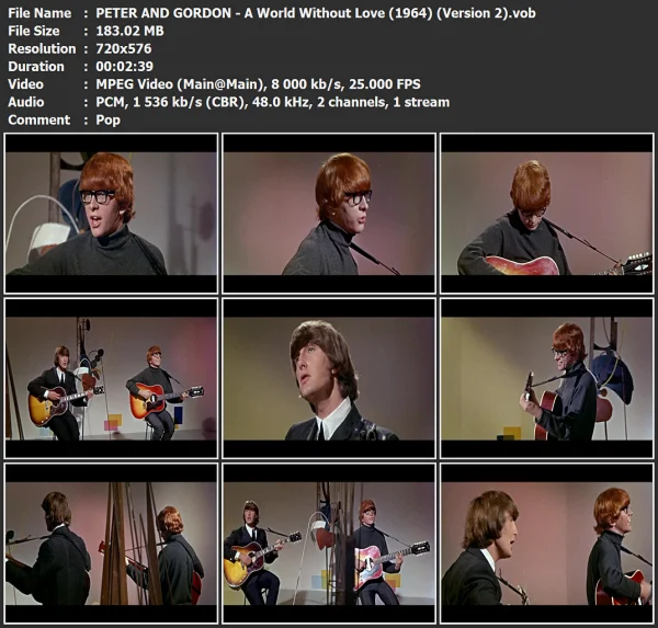 PETER AND GORDON - A World Without Love (2)