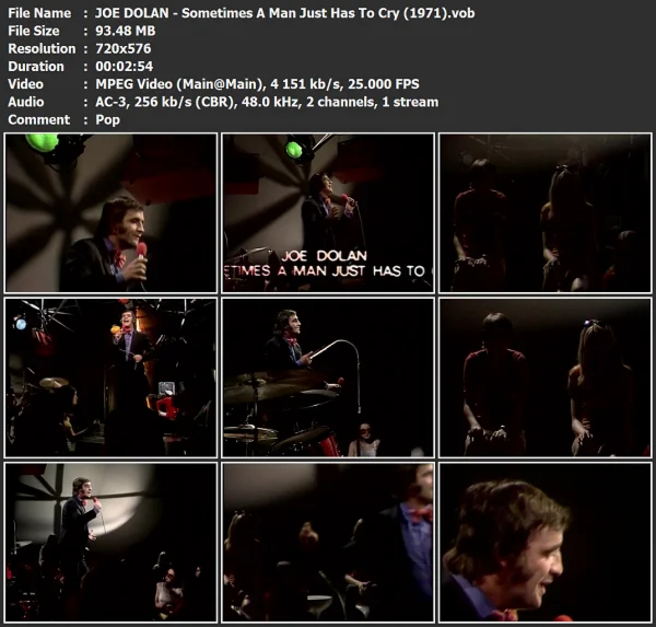 JOE DOLAN - Sometimes A Man Just Has To Cry