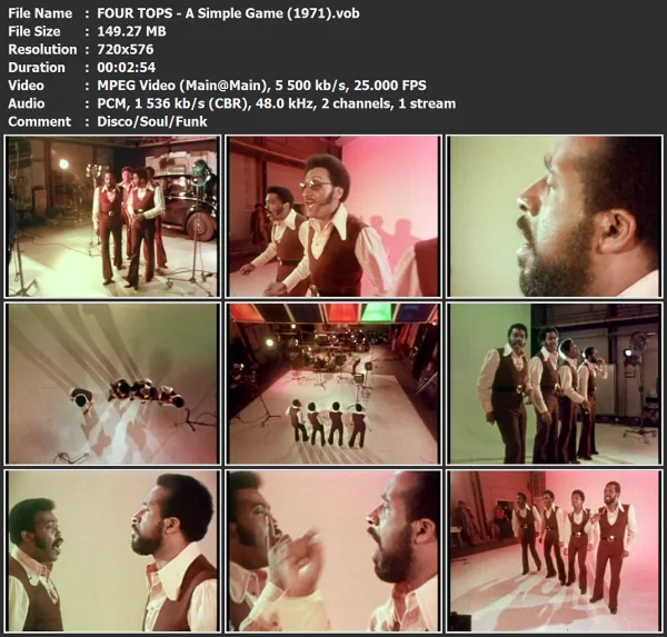 FOUR TOPS - A Simple Game