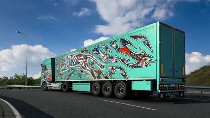 Euro Truck Simulator 2 - Street Art Paint Jobs Pack ✅ STEAM GIFT AUTO ✅ RU+МИР
