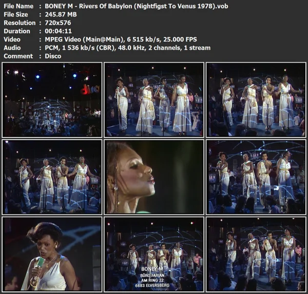 BONEY M - Rivers Of Babylon