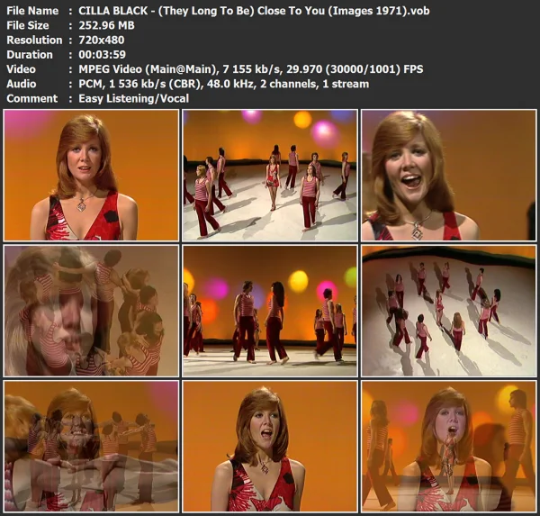 CILLA BLACK - (They Long To Be) Close To You