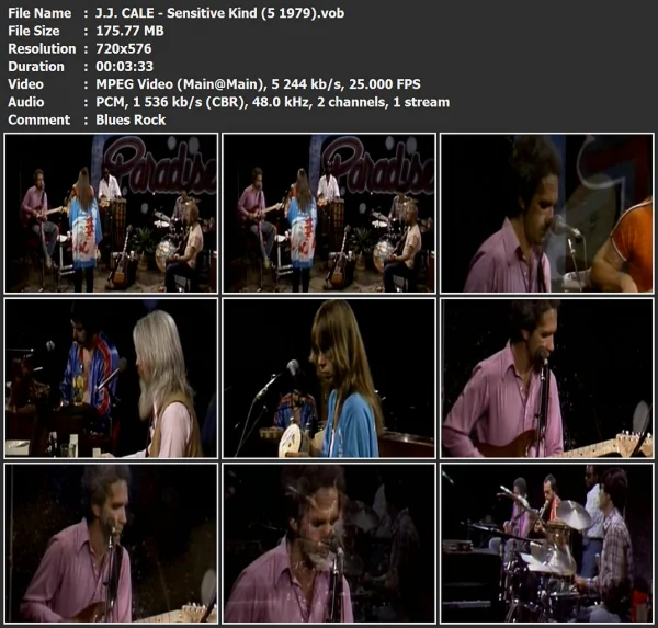 J.J. CALE - Sensitive Kind