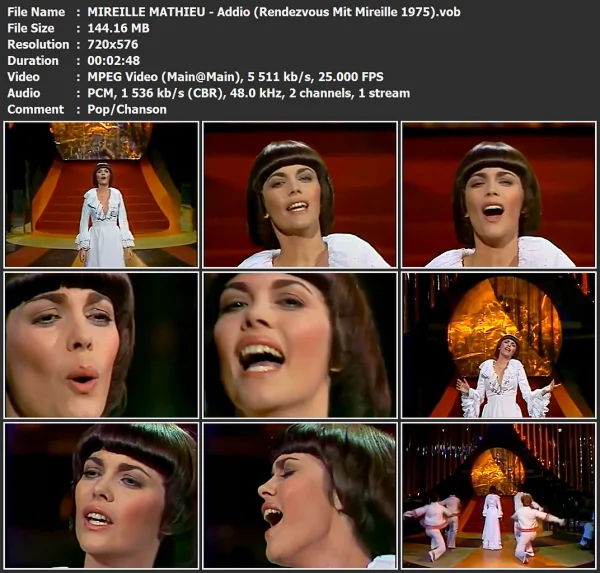 MIREILLE MATHIEU - Addio