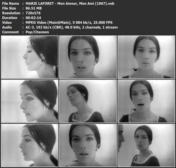 MARIE LAFORET - Mon Amour, Mon Ami