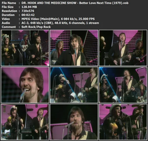 DR. HOOK AND THE MEDICINE SHOW - Better Love Next Time