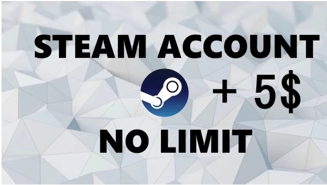 Steam Аккаунт No limit 5$