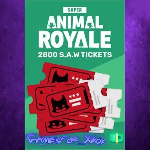 ️Super Animal Royale - 2800 SAW Tickets XBOX DLC