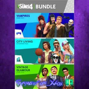 ️The Sims 4 Bundle - City Living, Vampires, V XBOX DLC