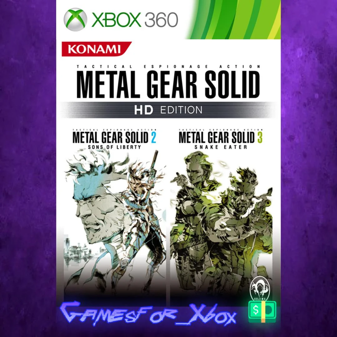 ️METAL GEAR SOLID HD EDITION 2 & 3 XBOX