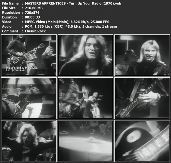 MASTER'S APPRENTICES - Turn Up Your Radio