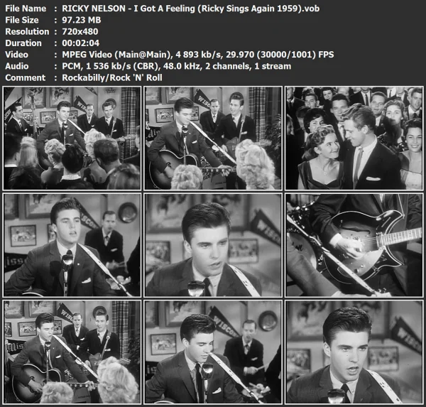 RICKY NELSON - I Got A Feeling