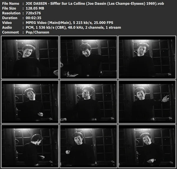 JOE DASSIN - Siffler Sur La Colline