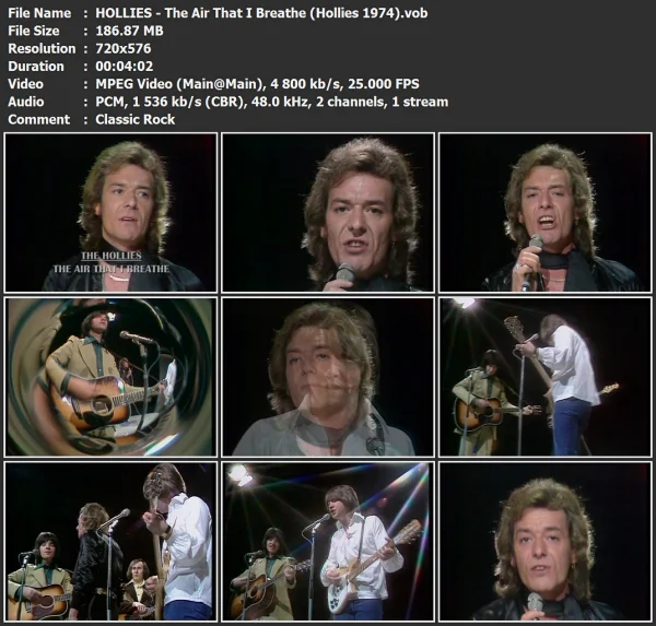 HOLLIES - The Air That I Breathe