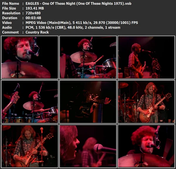 EAGLES - One Of These Night