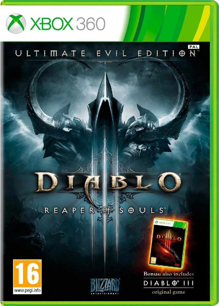 Diablo III 3: Reaper of Souls + 3games Xbox 360