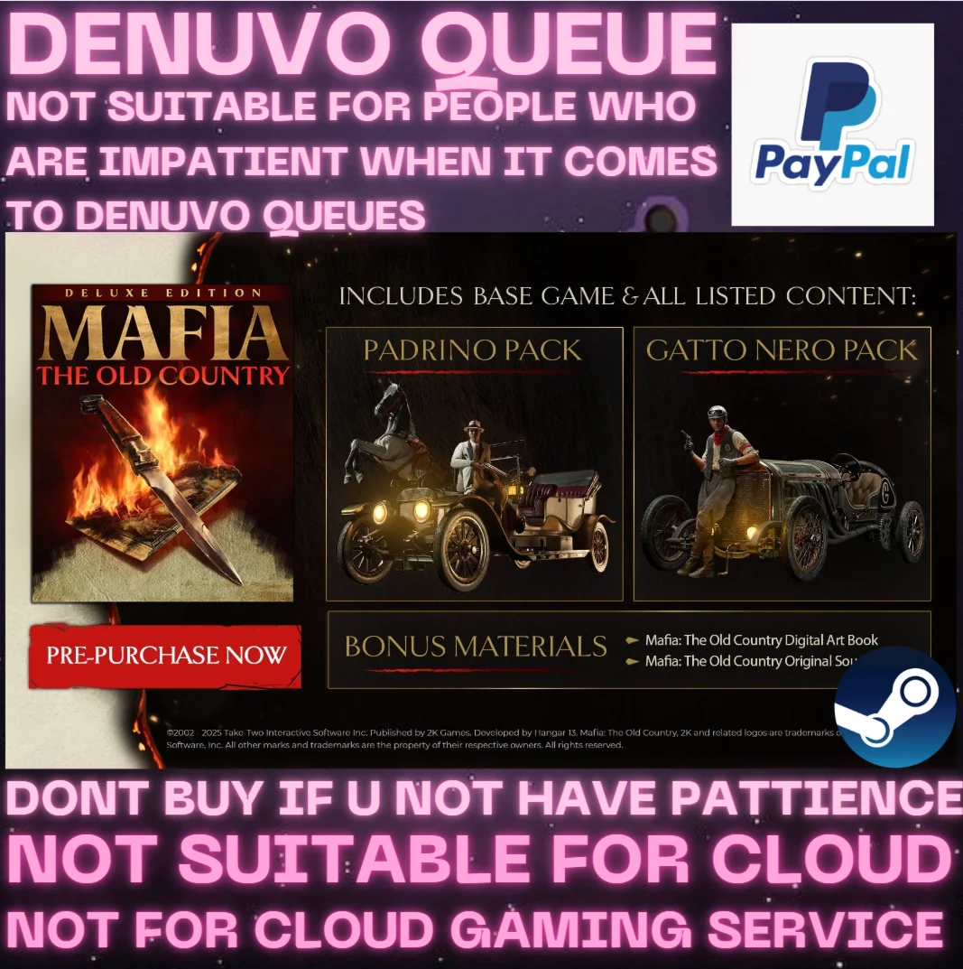 Mafia The Old Country Deluxe PO+DENUVO На 30 или 90 дне