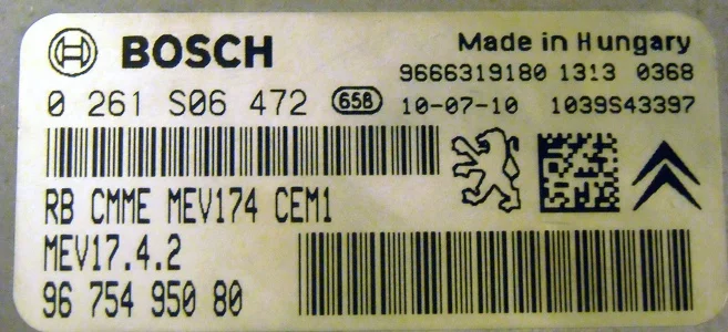 Peugeot 308  MEV17.4.2 9675495080 0261S06472 1039S43397