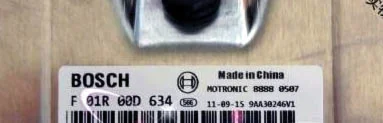 Chery A3 M11 1.6L MT ME7.9.7 F01R00D634 F01R0AD410