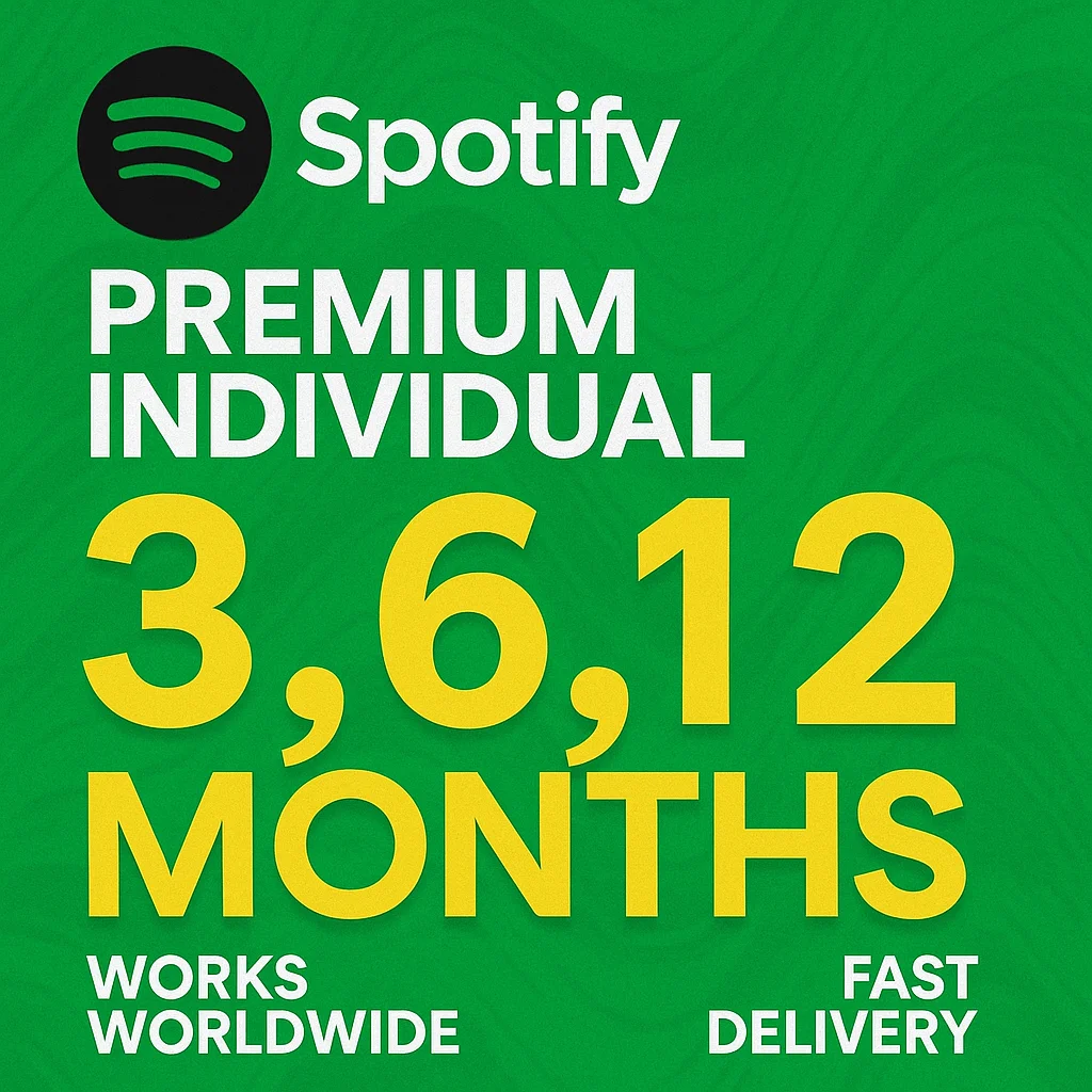 Spotify Premium Индивидуальный на 3/6/12 месяцев