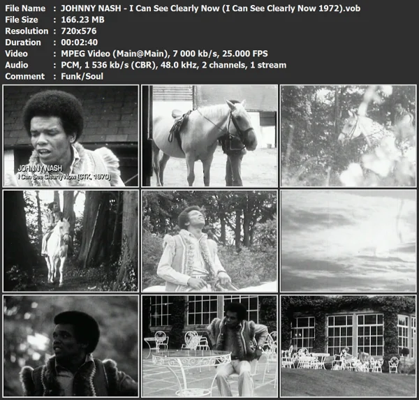 JOHNNY NASH - I Can See Clearly Now