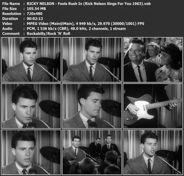 RICKY NELSON - Fools Rush In