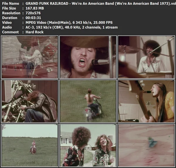 GRAND FUNK RAILROAD - We're An American Band