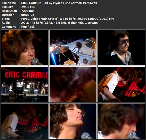 ERIC CARMEN - All By Myself