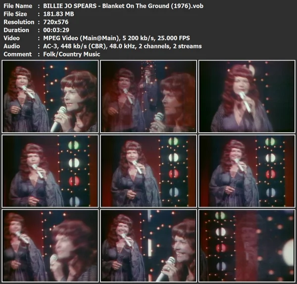 BILLIE JO SPEARS - Blanket On The Ground