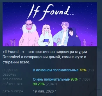 If Found  АВТОДОСТАВКА STEAM РОССИЯ