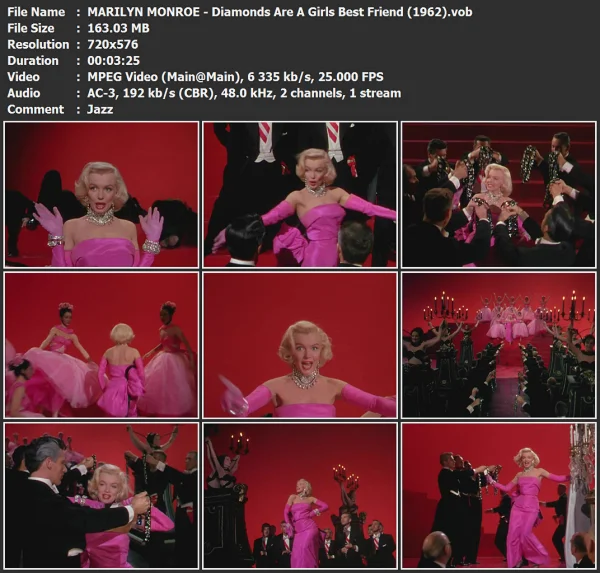 MARILYN MONROE - Diamonds Are A Girls Best Friend