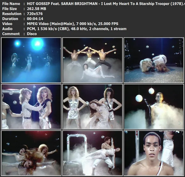 HOT GOSSIP Feat. SARAH BRIGHTMAN - I Lost My Heart