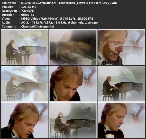 RICHARD CLAYDERMAN - Tenderness