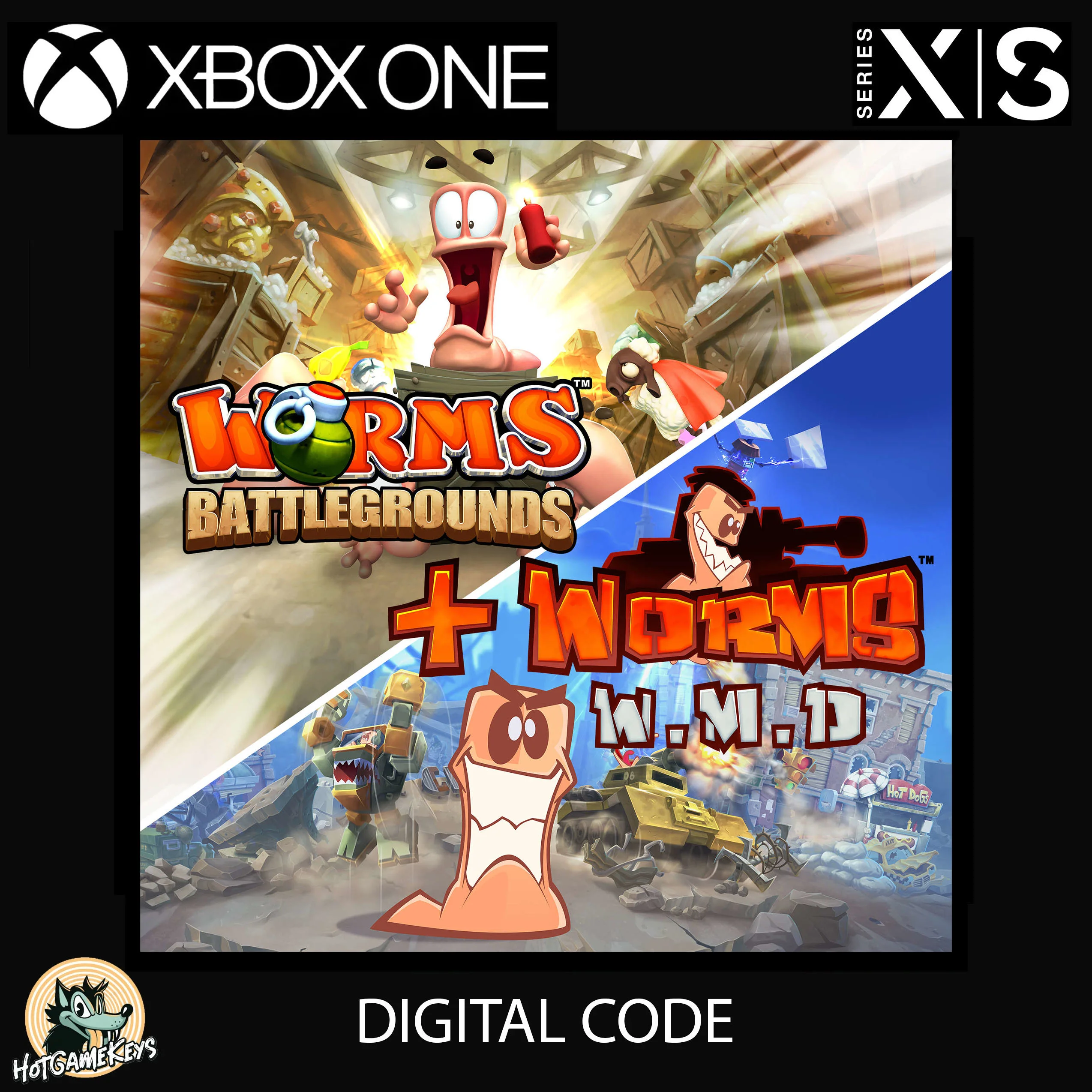 Worms Battlegrounds + Worms W.M.D XBOX [ Ключ 🔑 Код ]