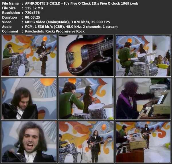 APHRODITE'S CHILD - It's Five O'Clock