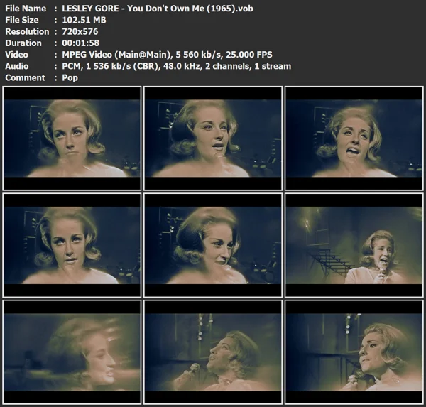 LESLEY GORE - You Don't Own Me