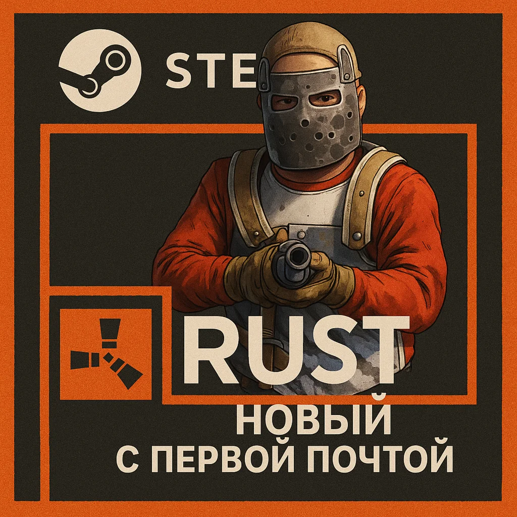 RUST на платформе Steam  НОВЫЙ с  первой почтой 