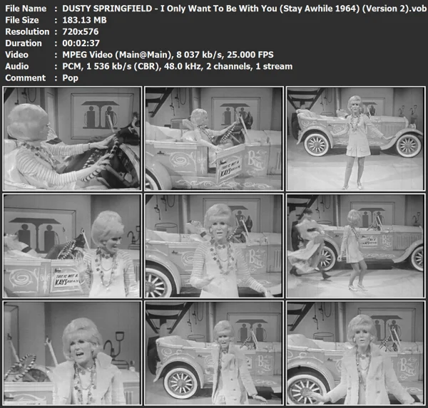 DUSTY SPRINGFIELD - I Only Want To Be With You (2)