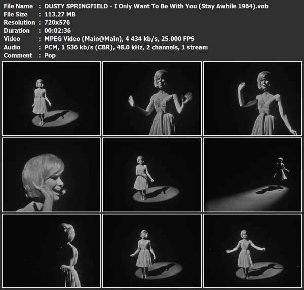 DUSTY SPRINGFIELD - I Only Want To Be With You