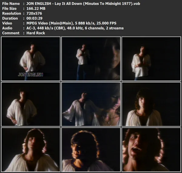 JON ENGLISH - Lay It All Down