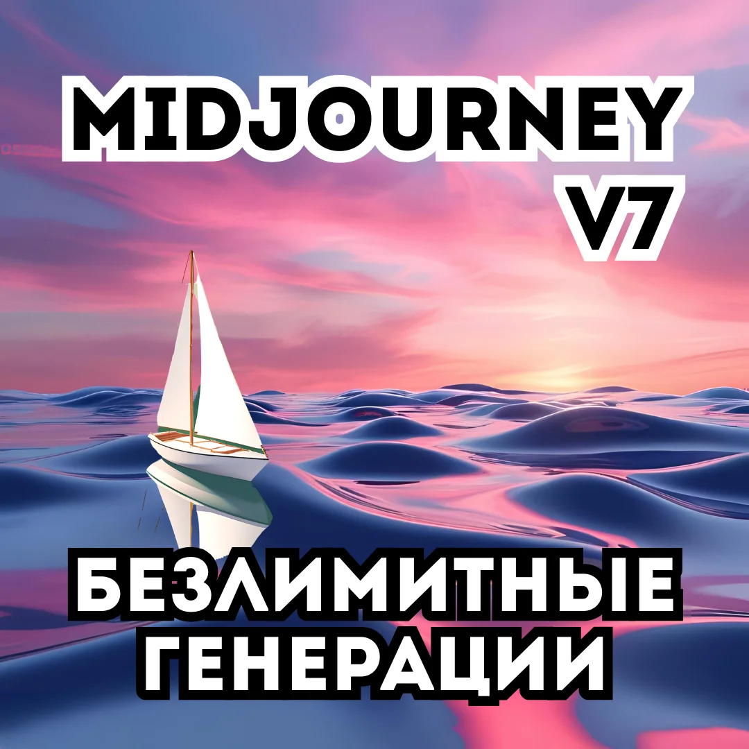 ✅MIDJOURNEY V7 — БЕЗЛИМИТ🟢ПОДПИСКА +ПОДАРОК🎁