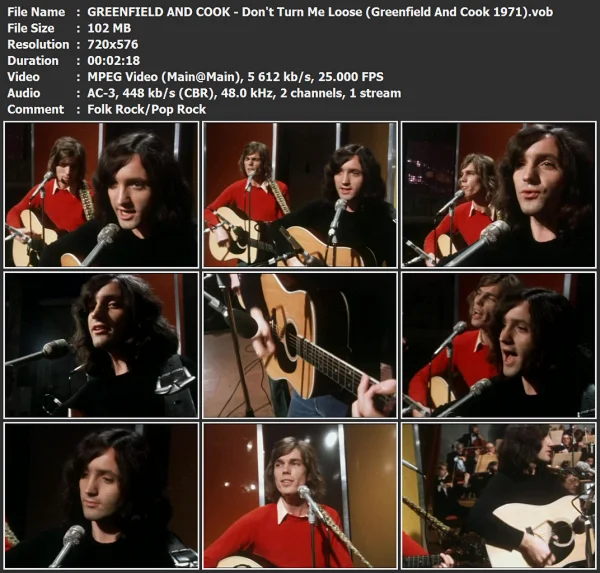 GREENFIELD AND COOK - Don't Turn Me Loose