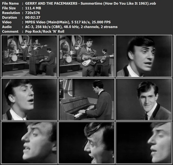 GERRY AND THE PACEMAKERS - Summertime