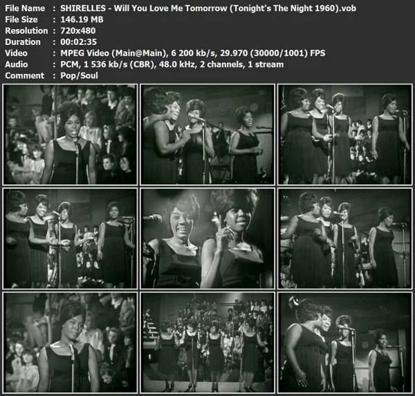 SHIRELLES - Will You Love Me Tomorrow