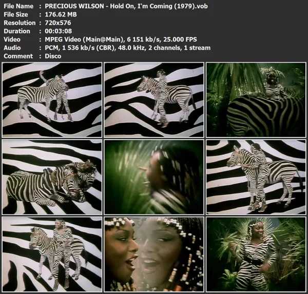 PRECIOUS WILSON - Hold On, I'm Coming