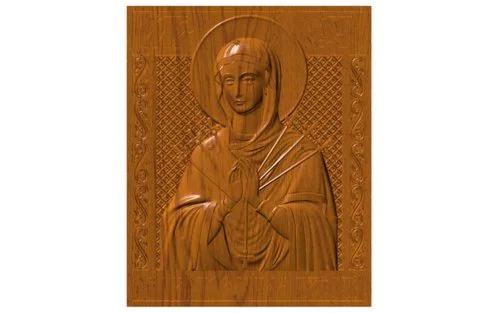 Икона Семистрельная в формате stl